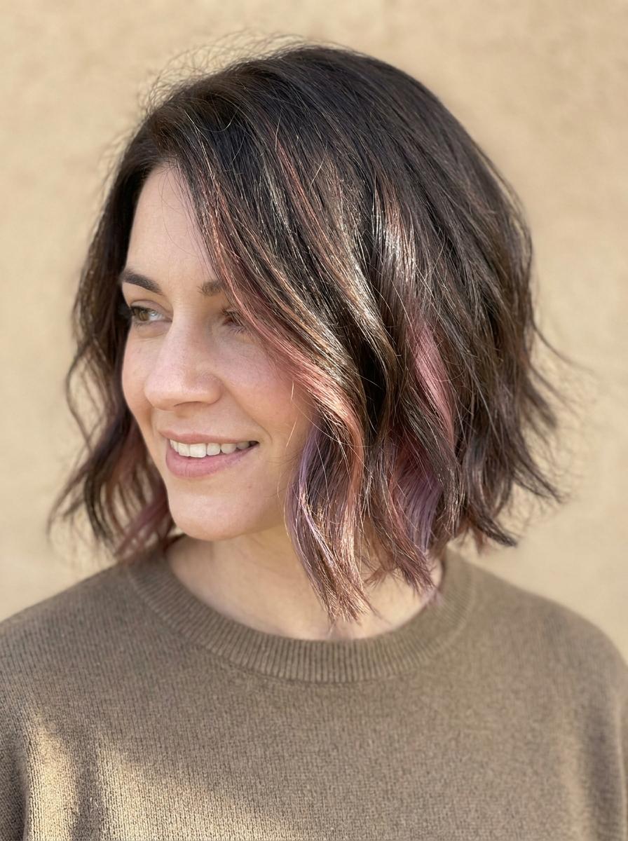 Peekaboo Hair im Bob - Peekaboo Hair Idee